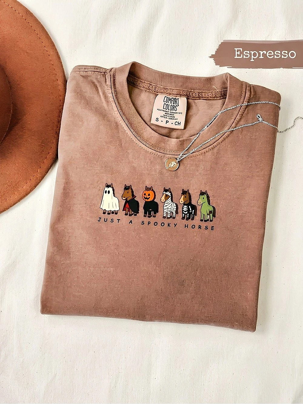 Comfort colors Just A Spooky Horse Graphic Tee